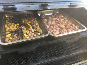 Chicken wings and jalapeno olive extravaganza